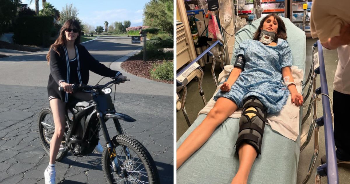 Nina Dobrev was hospitalized following a nasty bike accident (Instagram/@nina)