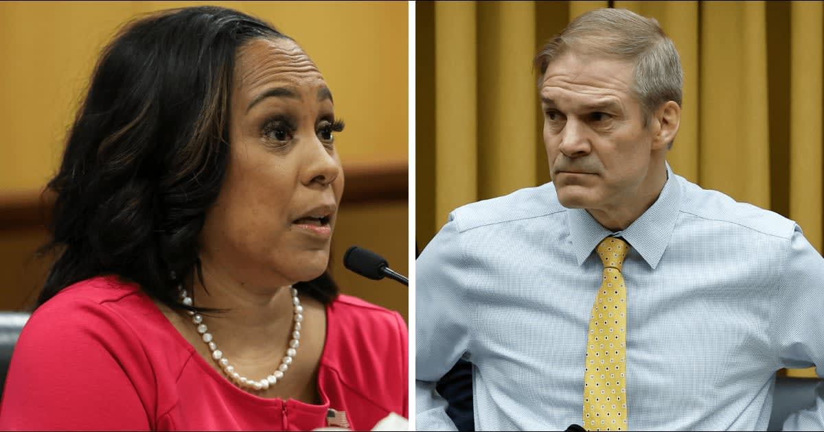 Fani Willis called Jim Jordan a 'clown' and said that his actions are 'disgusting' (Getty Images)