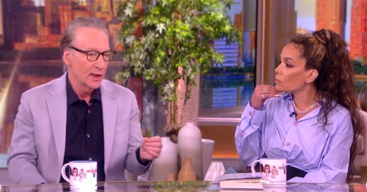 Bill Maher schooled 'The View' co-host Sunny Hostin while defending Israel's war in Gaza (Screengrab/The View/X)