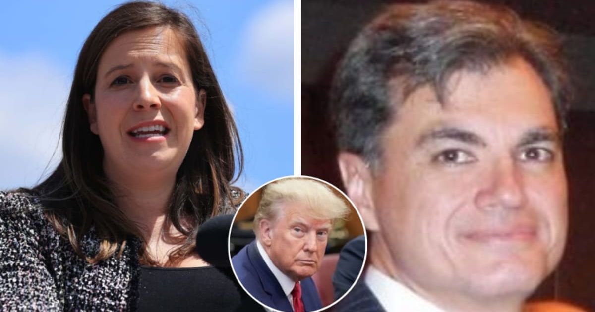 Elise Stefanik has formally filed an ethics complaint against New York judge Juan Merchan, who is presiding over Donald Trump's criminal trial (Getty Images, Linkedln)