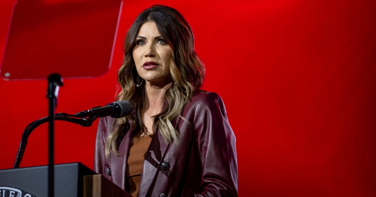 South Dakota Governor Kristi Noem has reportedly been banned from entering all South Dakota tribal lands (Getty Images)