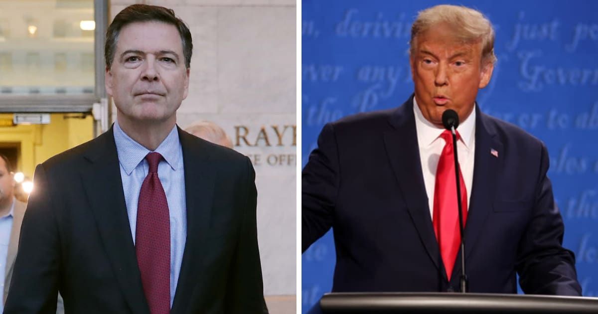 James Comey sparked a wave of criticism and outrage on social media after predicting a potential second term for former President Donald Trump would pose a 'danger for all Americans' (Getty Images)