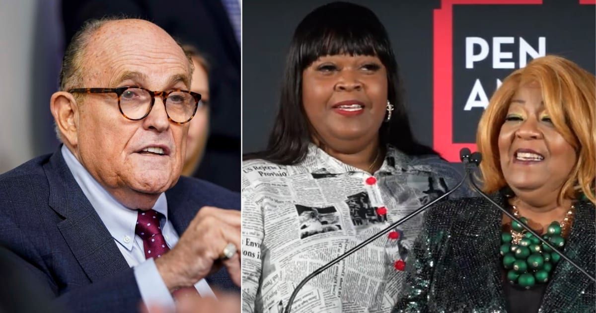 Ruby Freeman and Wandrea 'Shaye' Moss sued Rudy Giuliani for falsely accusing them of election fraud (Getty Images)