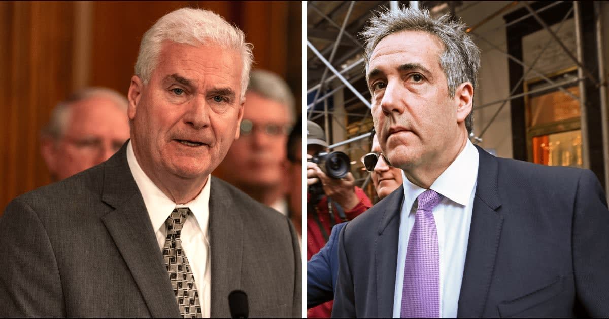 Tom Emmer requests DOJ to prosecute Michael Cohen (Getty Images)