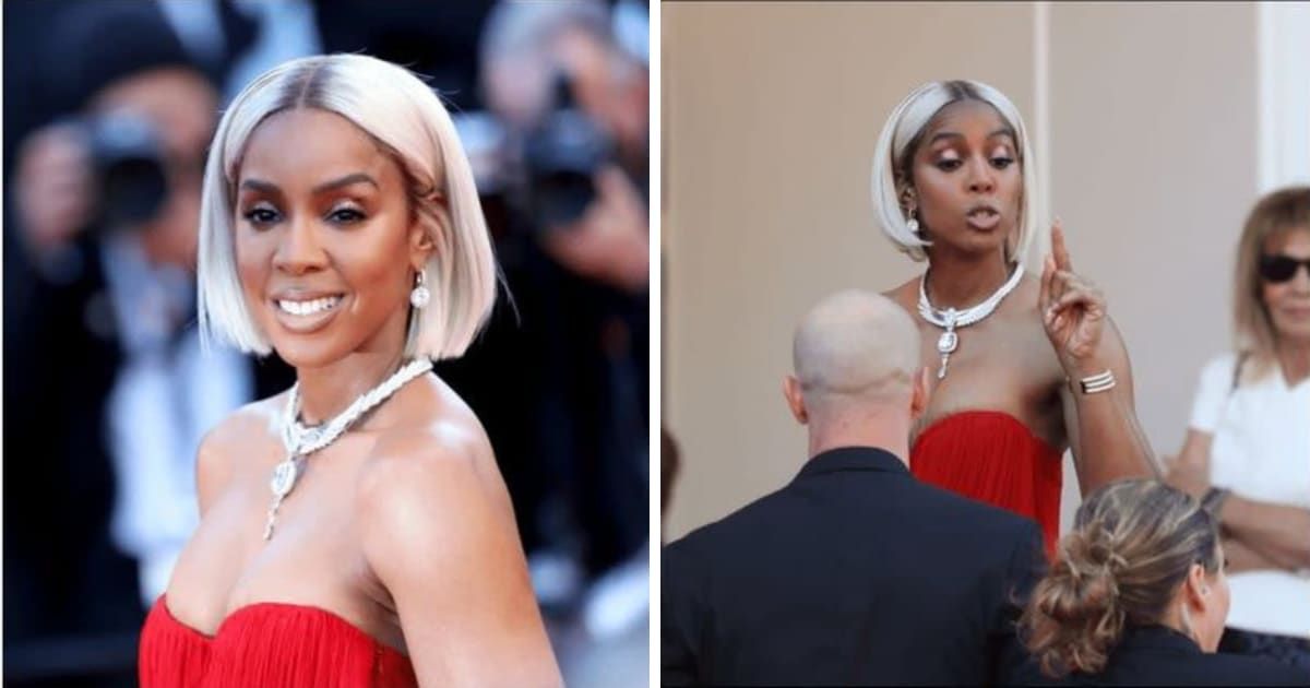 Kelly Rowland lost her cool after exchanging heated words with a security personnel at Cannes Film Festival (Wire Images)