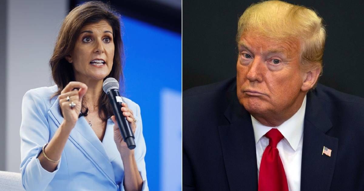 Nikki Haley claimed she would be 'voting for Trump' in the November  presidential election (Getty Images)