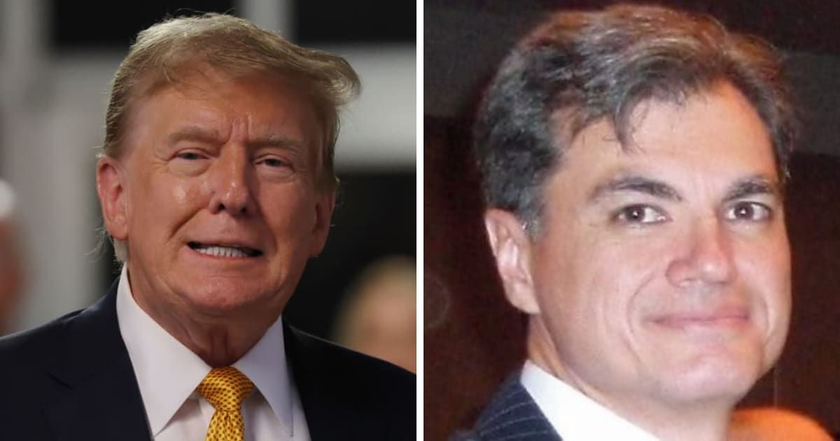 Donald Trump attacked Judge Juan Merchan's ethnicity while ripping the hush money trial (Michael M Santiago/Getty Images and Juan Merchan/LinkedIn)