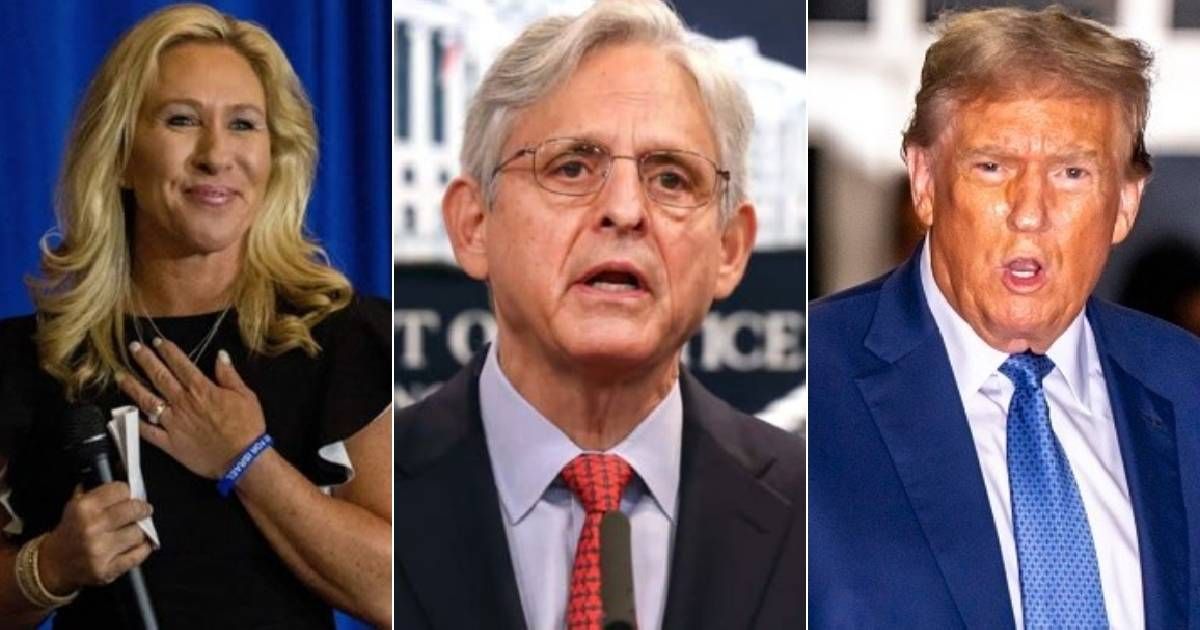 Marge Greene claimed that Merrick Garland planned to kill Donald Trump (Getty Images)