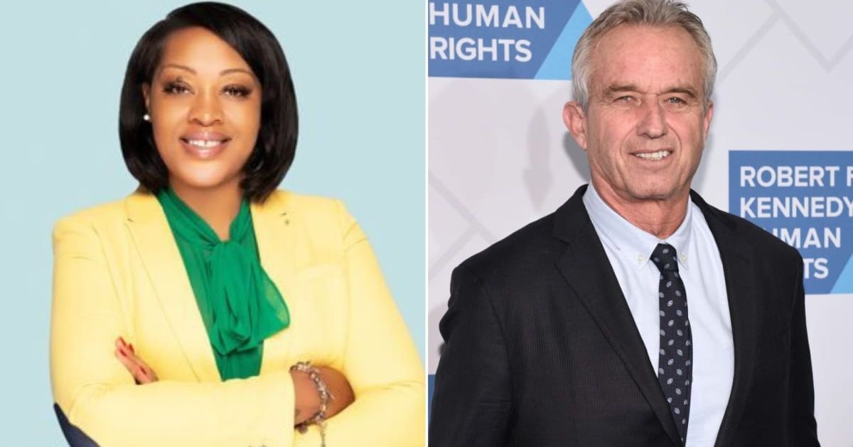 Angela Stanton King, Robert F Kennedy Jr's key adviser, left the campaign alleging a hateful atmosphere (@theAuntieAngie/X, Getty Images)