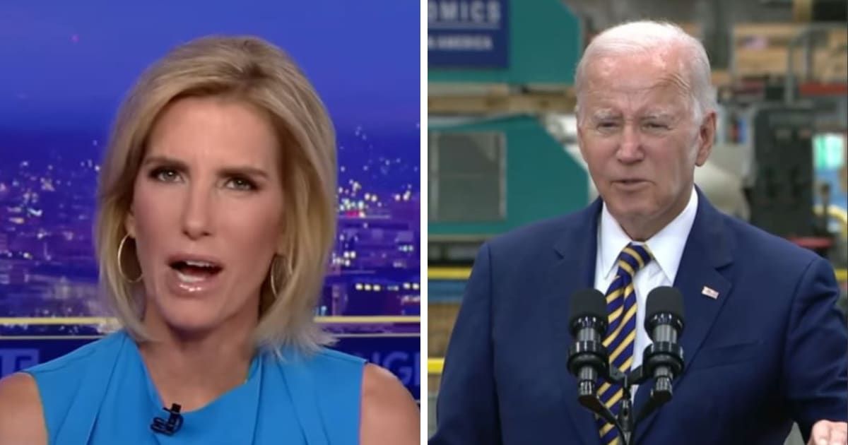 Fox News host Laura Ingraham scrutinized a Senate Judiciary Committee hearing for the nominations of Biden-appointed federal judges (Foxnews/Getty)