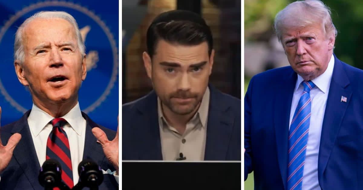 Ben Shapiro underscored the insignificance of the mention of the 'unified Reich' in Donald Trump's social media post and slammed Joe Biden's Democratic Party as the real antisemites of today's time (Ben Shapiro/Getty)