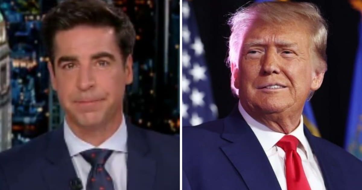 Jesse Watters ignited controversy by asserting a desire among American voters to 'make America normal again' but Democrats are preventing that by keeping Donald Trump in court (Jesse Watters/X, Getty Image)