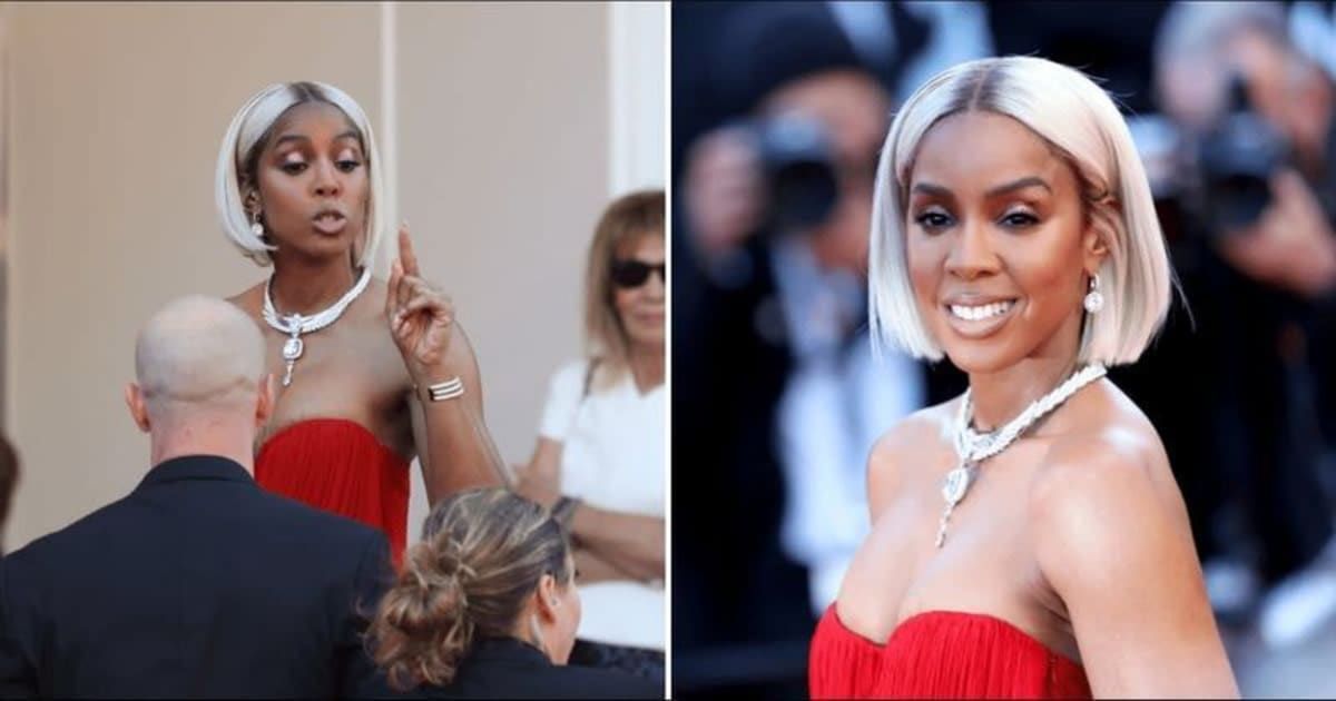 Kelly Rowland shared her side of the story over the confrontation with security on the Cannes red carpet (Getty Images)