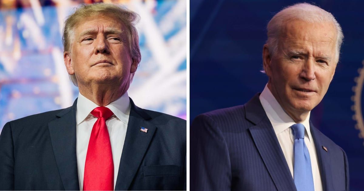 During a radio interview, Donald Trump reaffirmed his regular critique of Joe Biden’s mental condition (Getty Images)