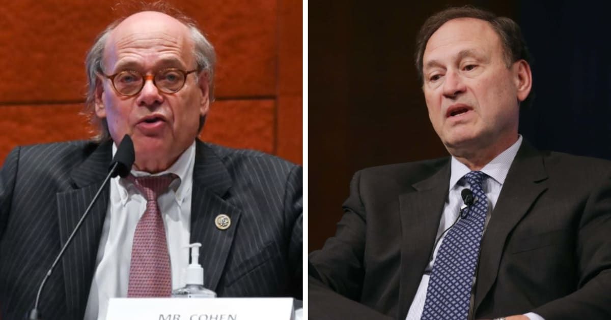 Steve Cohen asserted that the flag incident was Samuel Alito's 'shameless demonstration of his political bias' (Getty Images)