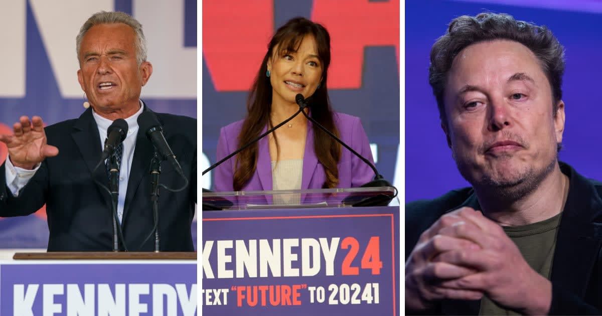 RFK Jr's running mate Nicole Shanahan denied the allegations of her affair with Elon Musk in an interview (Getty Images)