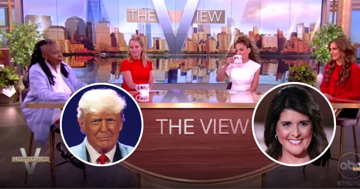 'The View' panel roasted former South Carolina Governor Nikki Haley for announcing her support for Donald Trump (ABC, Getty Images)