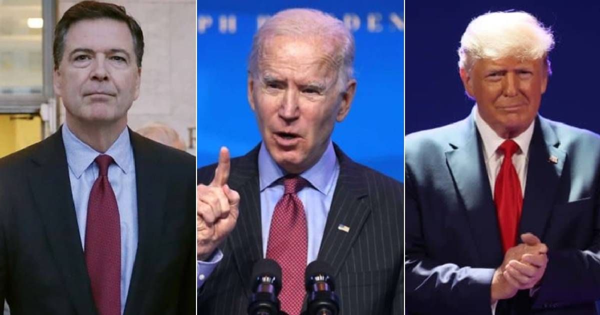 James Comey slammed Joe Biden and the DOJ for the slow pace of the Trump investigation (Getty Images)