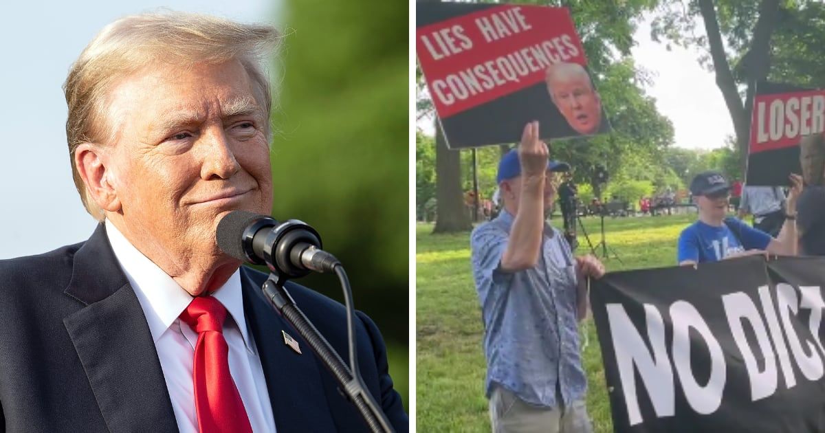 Donald Trump was reportedly not welcomed in Bronx (Steven Ferdman/GC Images, X/@FordFischer)