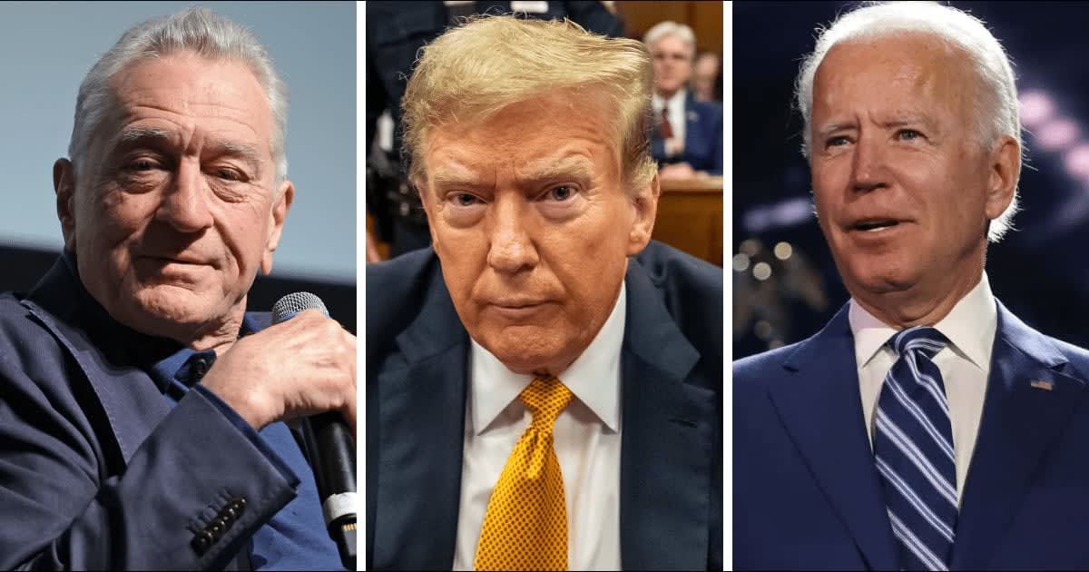 Robert De Niro narrated Joe Biden's campaign ad slamming Donald Trump (Getty Images)