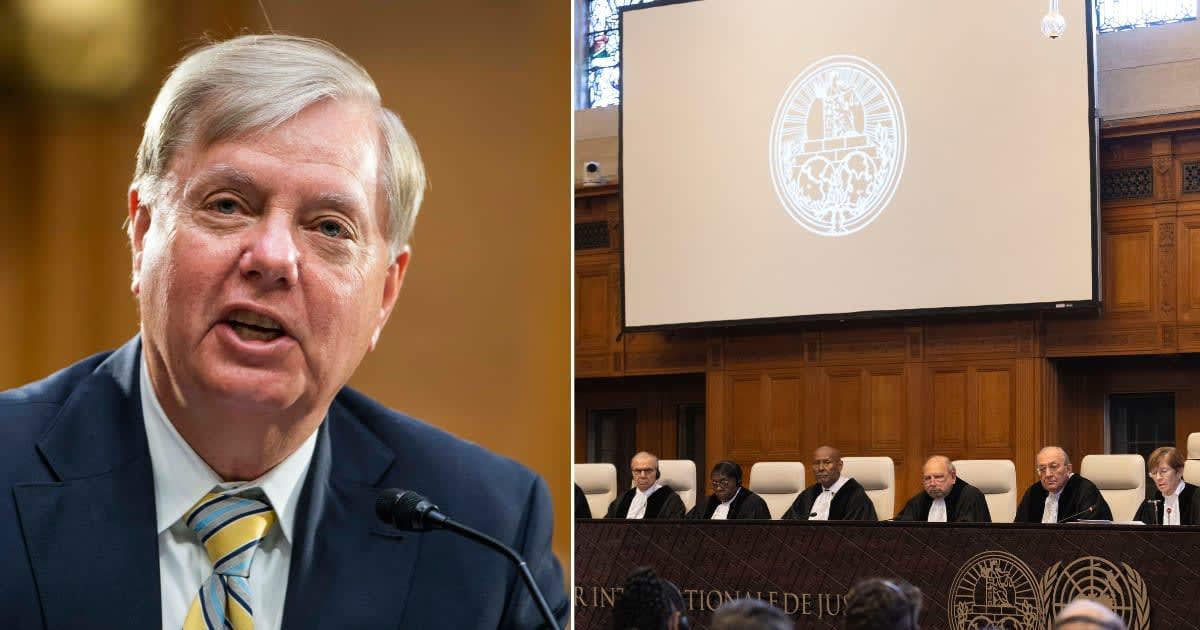 Lindsey Graham publicly condemned ICJ's order to stop Israeli operations in Palestine (Getty Images)