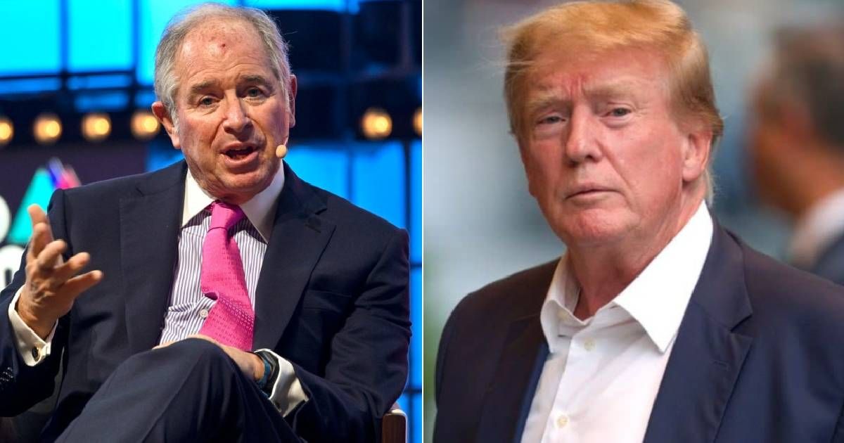 Blackstone CEO Stephen Schwarzman said he will endorese Donald Trump for President (Getty Images)