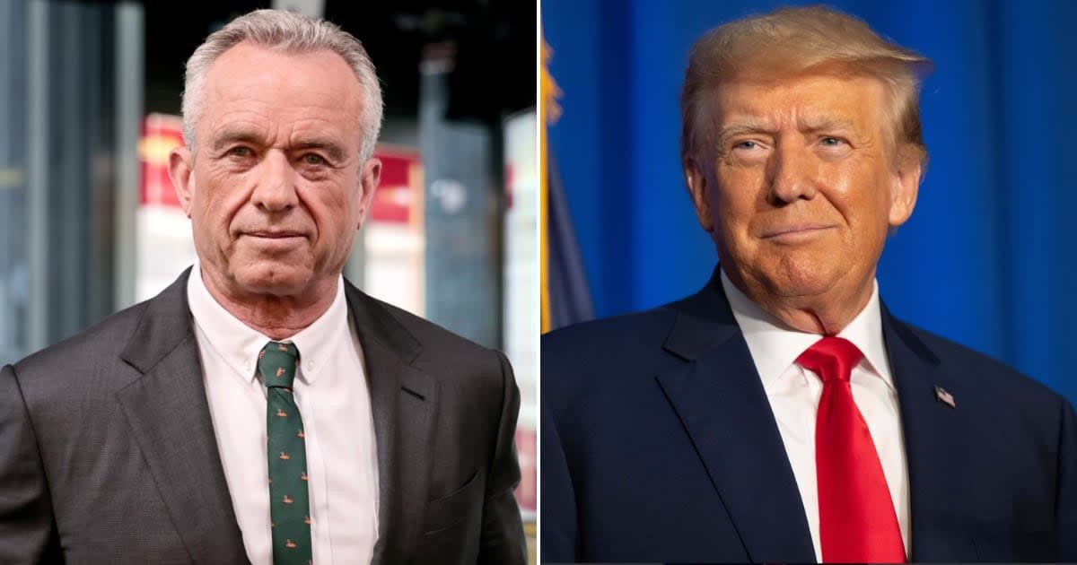 Independent presidential candidate Robert F Kennedy Jr took aim at Donald Trump as both political rivals eye Libertarian support (Getty Images)