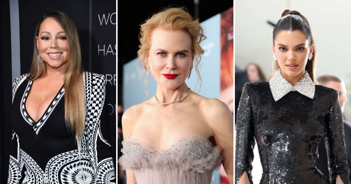 (L-R) Mariah Carey, Nicole Kidman, and Kendall Jenner have been tied to bizarre red carpet moments (Getty Images)