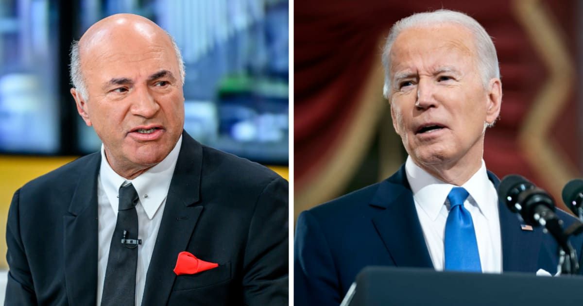 Kevin O'Leary said Biden government's student load erasure would burden taxpayers to support wealthy college graduates (Getty Images)