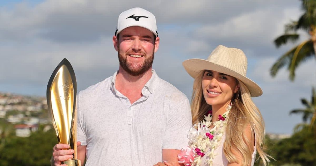 PGA golfer Grayson Murray and Christiana Ritchie got engaged in December 2023 (Michael Reaves/Getty Images)