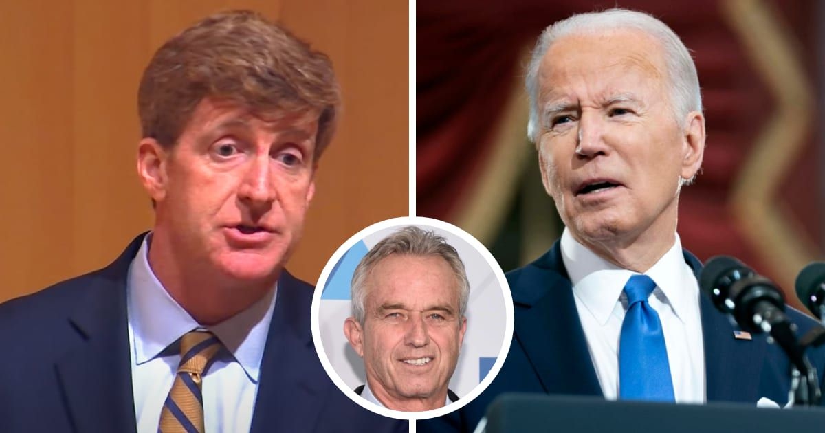 In a recent television interview, Patrick Kennedy publicly endorsed Joe Biden over his cousin, Robert F Kennedy Jr, for the 2024 presidential race (GBH Forum Network, Getty Images)