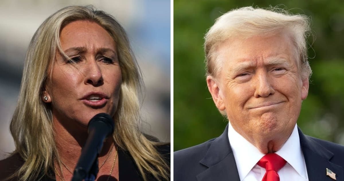 Rep Marjorie Taylor Greene welcomed Donald Trump's proposal to renovate the historically Democratic New York City (Getty Images, Steven Ferdman/GC Images)