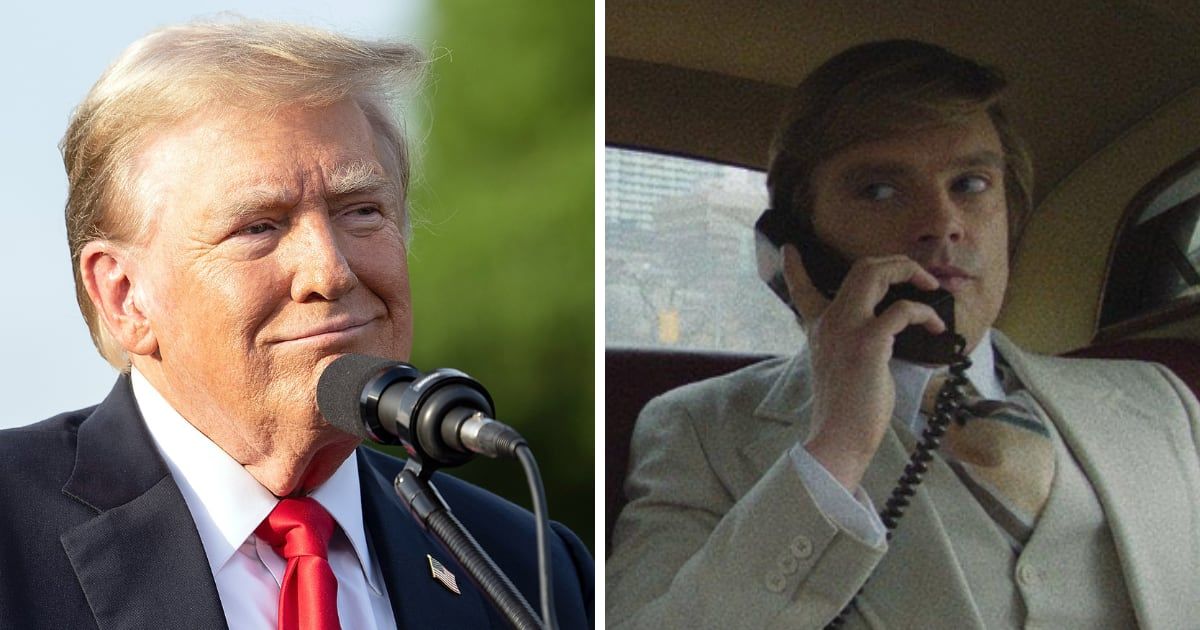 Sebastian Stan seen as Donald Trump in ‘The Apprentice’ (Getty Images and IMDb)
