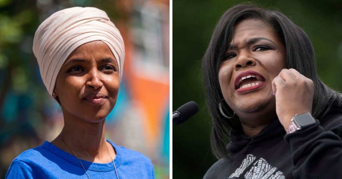 The Memorial Day tweets made by US Representatives Ilhan Omar and Cori Bush celebrated veterans instead of fallen soldiers (Getty Images)