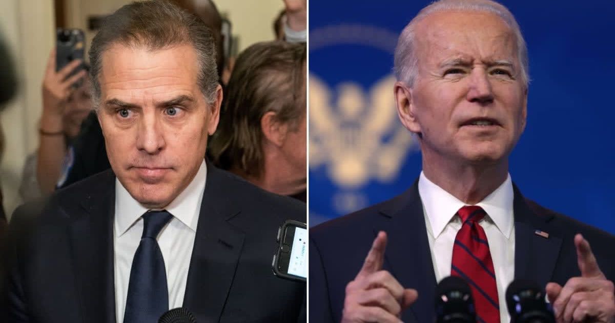 Hunter Biden texted his Chinese business partner to arrange a meeting with dad Joe Biden (Getty Images)