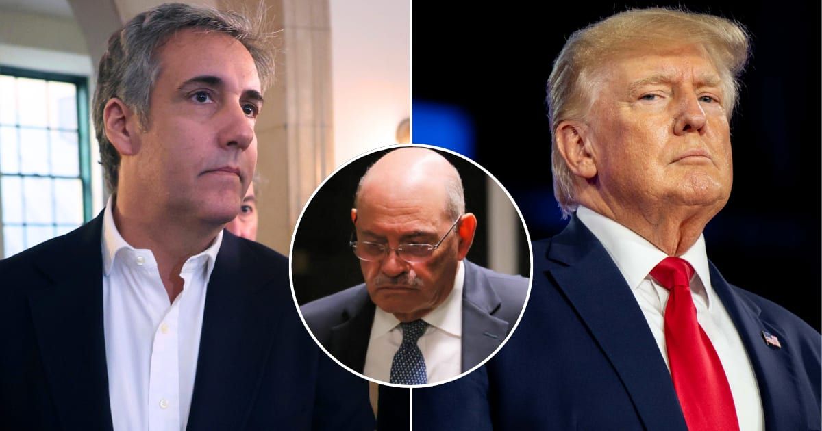 Allen Weisselberg, according to prosecutors in the hush money case, was present when Donald Trump orchestrated a $420,000 payout to his former fixer, Michael Cohen (Getty Images)