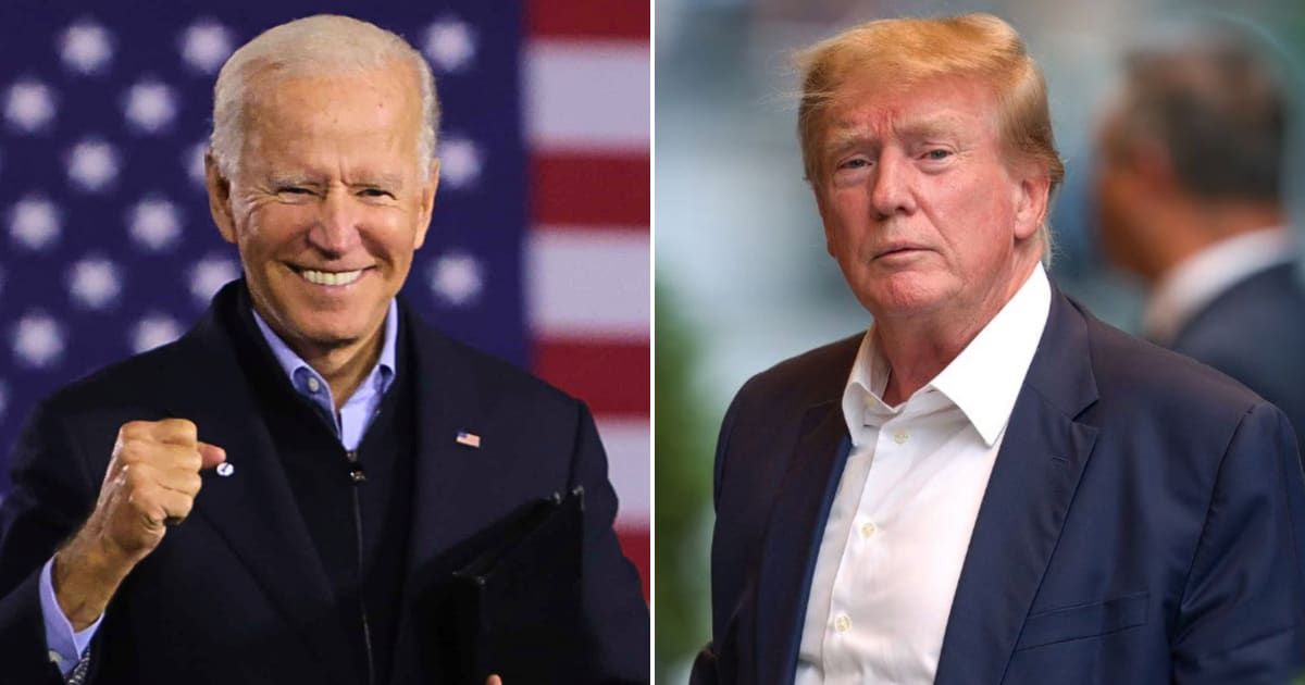 Former President Donald Trump was booed off stage at the Libertarian National Convention, prompting President Joe Biden's campaign team to ridicule his predecessor (Getty Images)