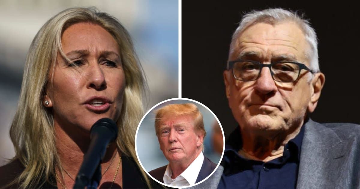 Marjorie Taylor Greene tweets against Robert De Niro for slamming Donald Trump in New York on Tuesday, May 28, 2024 (Getty Images)