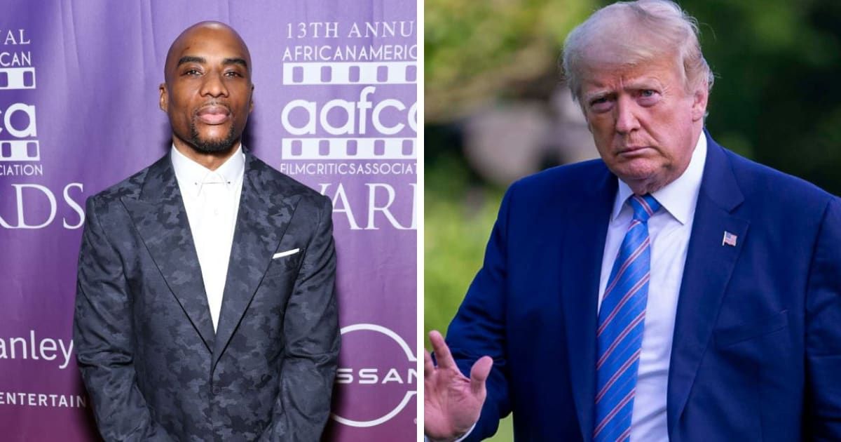 Charlamagne tha God, speaking on Fox News unreservedly condemned Donald Trump as a danger to democracy (Getty Images)