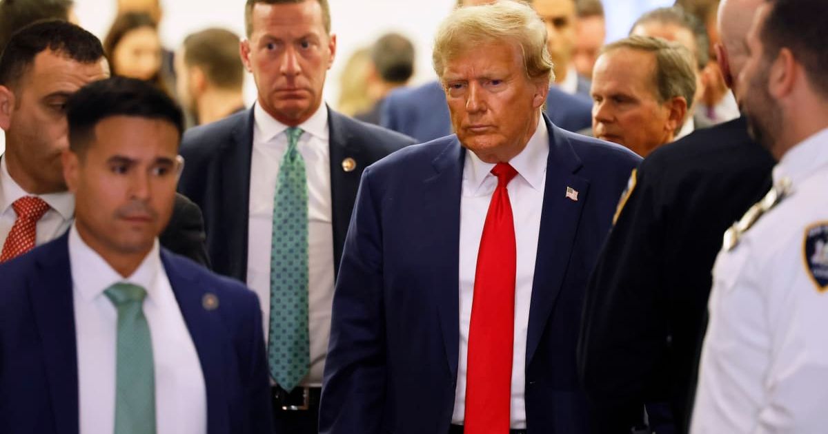 The US Secret Service is in touch with New York jail officials to ensure the security of Donald Trump if he is sentenced to prison at the end of the hush money trial (Getty Images)