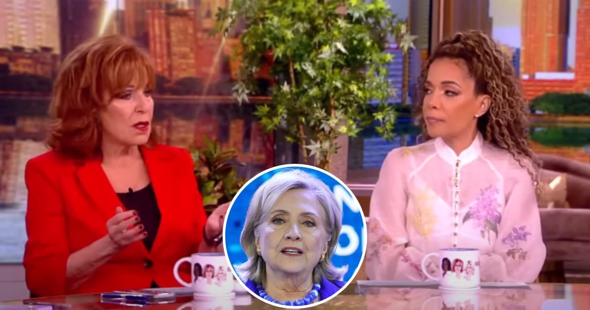 Joy Behar and Sunny Hostin discussed Hillary Clinton's claim that women voters abandoned her (Screengrab/The View/X, Getty Images)