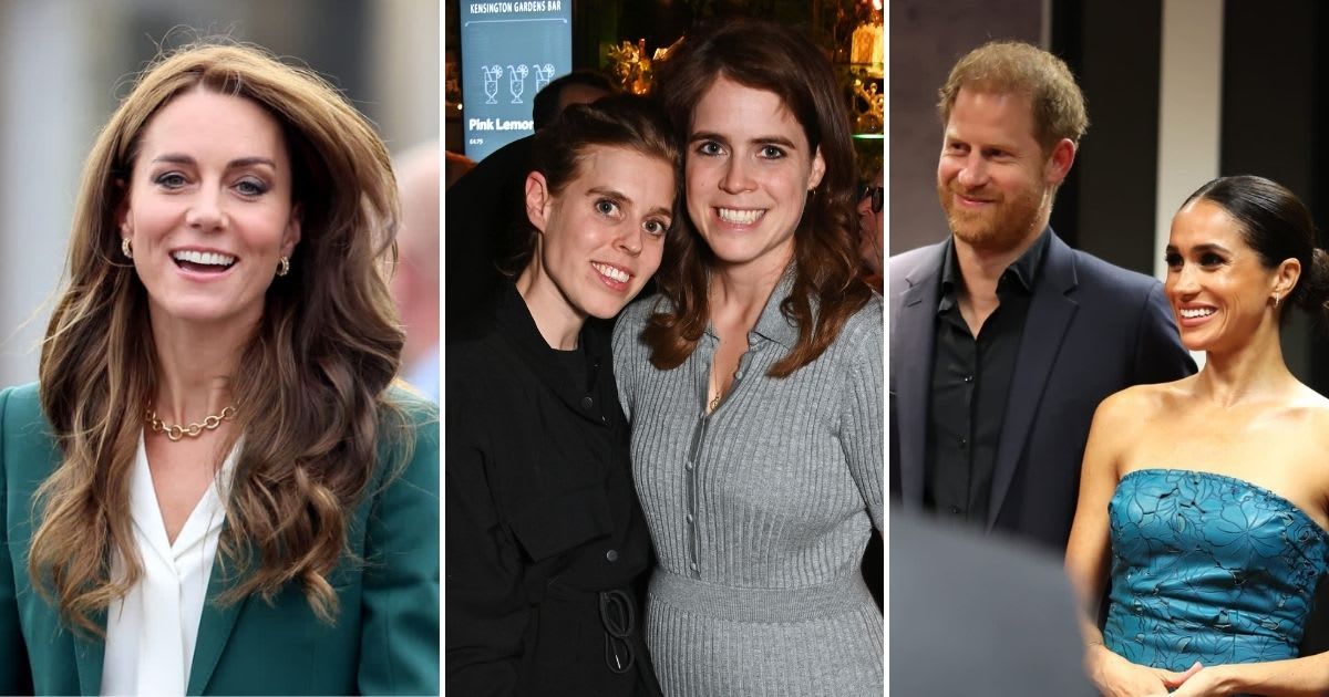 Princess Kate worries about Beatrice and Eugenie bonding with Harry and Meghan (Getty Images, Dave Benett/Getty Images, Chris Jackson/Getty Images)
