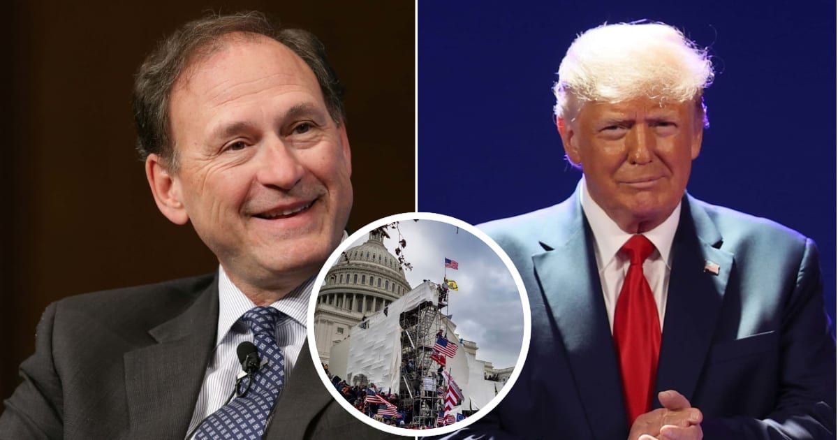Donald Trump praised Supreme Court Justice Samuel Alito for refusing recusal in election interference and US Capitol riots cases (Getty Images)