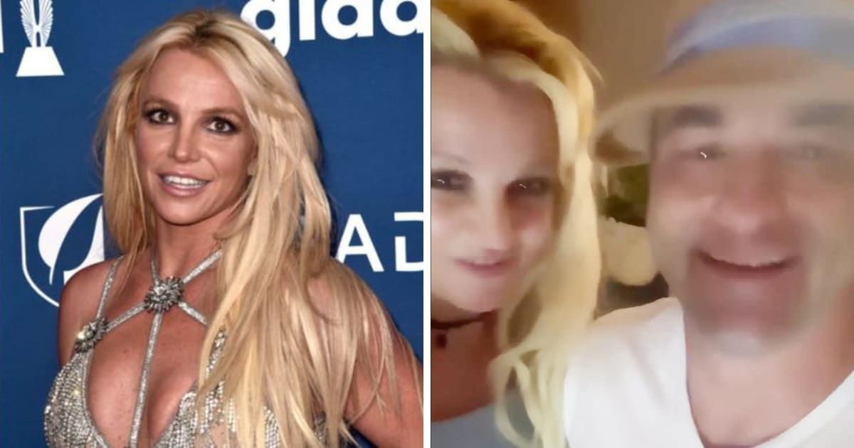 Britney Spears posted a clip of her visit to a spa with brother Bryan spears (Getty Images, @britneyspears/Instagram)