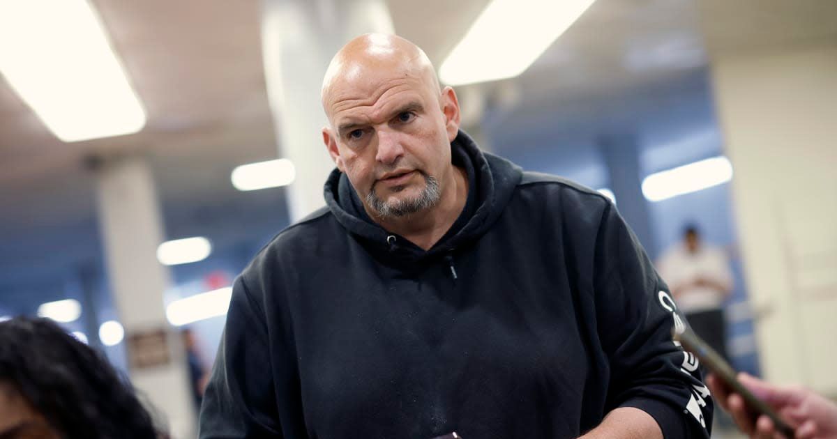 Sen John Fetterman expressed his 'profound disappointment' over Harvard University's failure to combat antisemitism on campus (Kevin Dietsch/Getty Images)