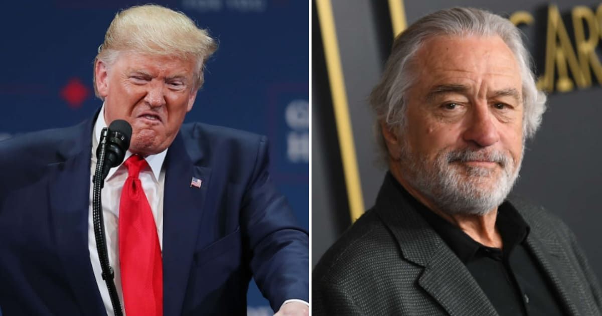 Donald Trump rebuked Robert De Niro for showing up at the Manhattan courthouse with the Biden campaign (Getty Images)