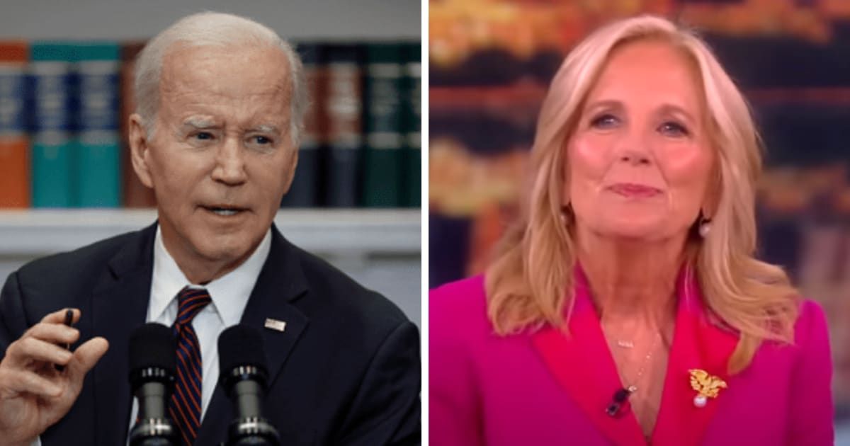 Jill Biden shared the steps taken by President Joe Biden to check inflation on the May 29, 2024 episode of 'The View' (Getty Images, Screengrab/The View/X)