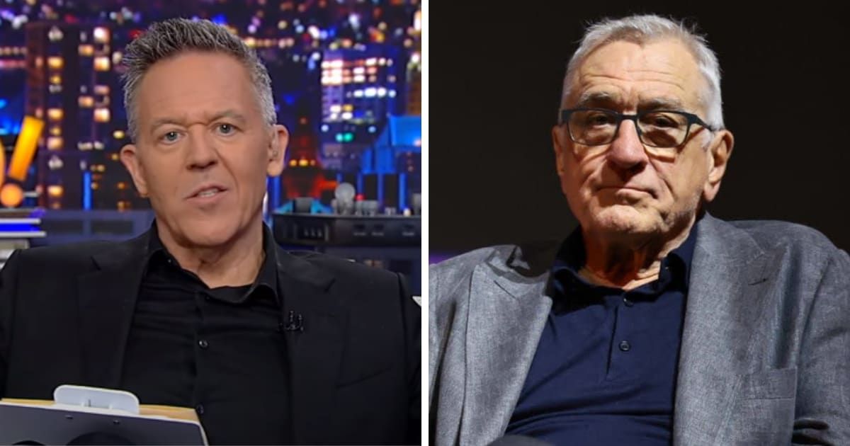 Greg Gutfeld slams Robert De Niro during his opening monologue of the May 29, 2024 episode of 'Gutfeld' (Screengrab/Fox News, Getty Images)