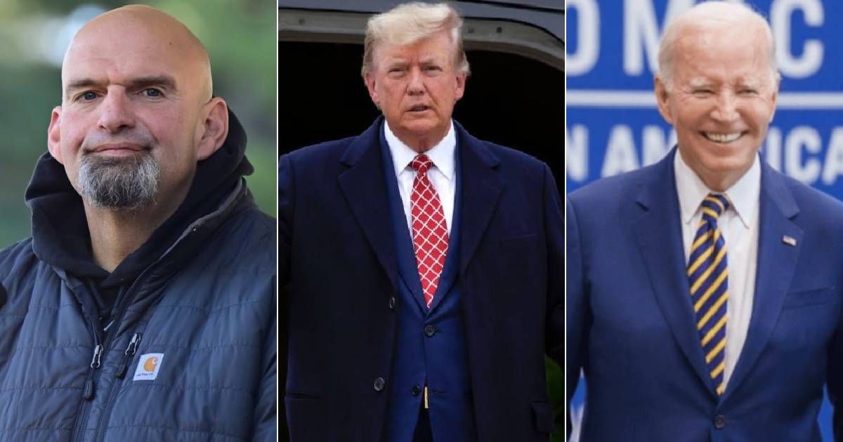 John Fetterman believes the fundamental difference in Donald Trump and Joe Biden's personalities will be the decisive factor in this election (Getty Images)