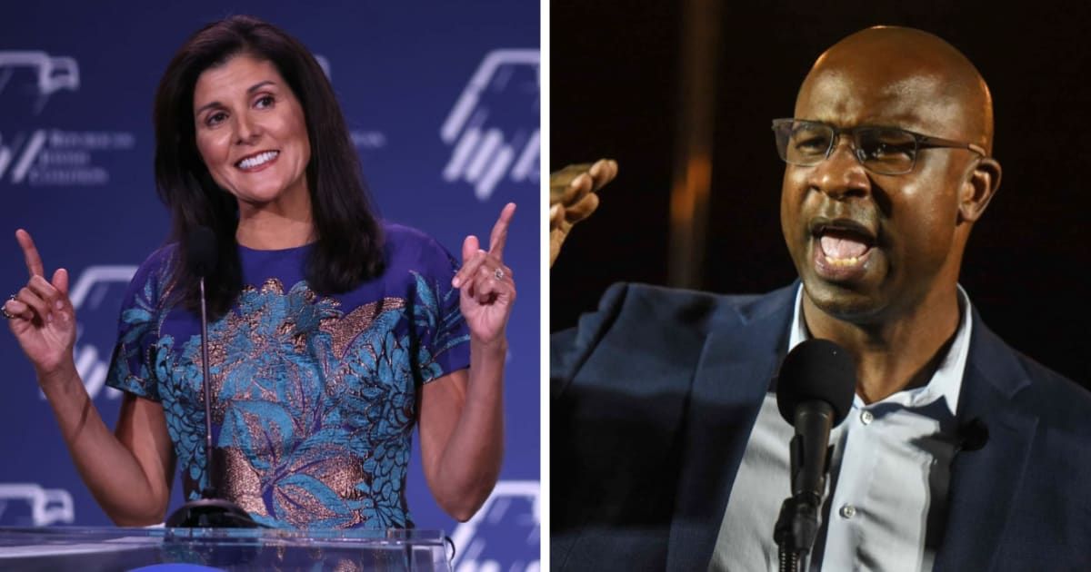 Jamaal Bowman criticized Nikki Haley's actions on live television following her Israel visit (Getty Images)